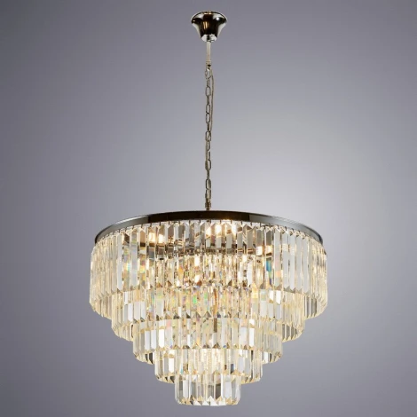 Подвесная люстра Divinare Nova 3001/02 LM-13 (220V, хрусталь, на цепи)