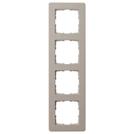 Рамка на 4 поста (тауп soft touch) Jasmart G-Flex G1104T