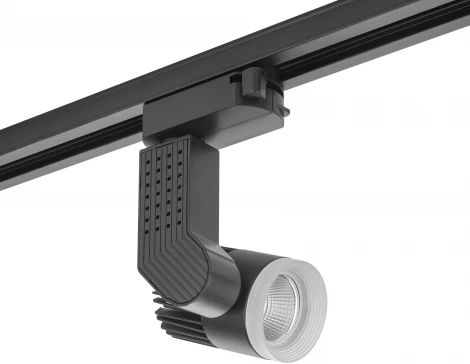 Однофазный трековый светильник светодиодный AM Group TRACK AM332 7W BK 3000K (220V)