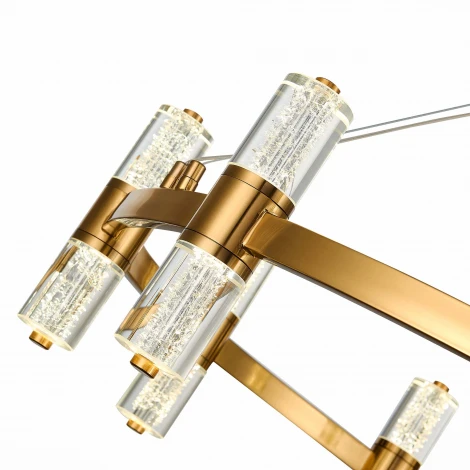 Подвесная люстра Gemina SL6007.203.18 Латунь/Прозрачный LED 18*2,5W 4000K