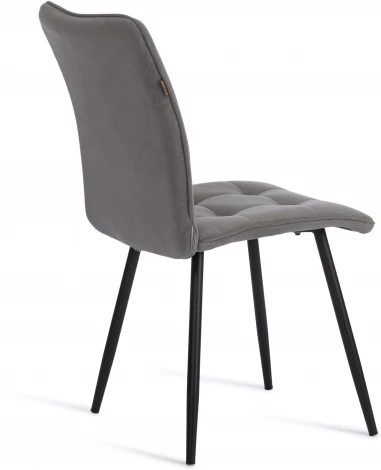 Стул обеденный Bari Tetchair (Флок/Серый,Черный) арт.24644