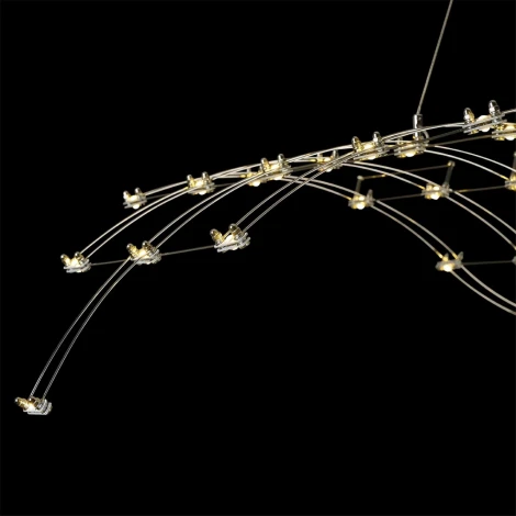 Подвесной светильник Odeon Light Welkin 7057/45L нерж/сталь LED 3000K 220V (на тросе)