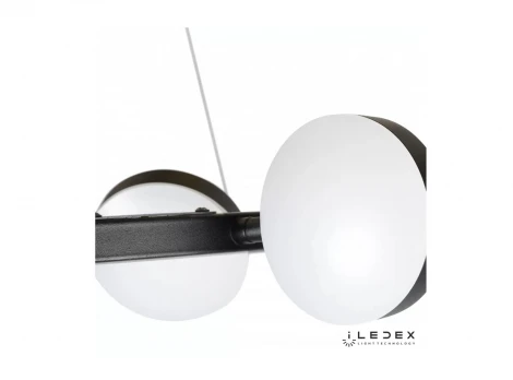 Подвесной светильник iLedex Totes FS-016-D9 63W BK (220V, пульт управления, на тросе, круглые)