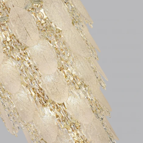 Подвесная большая люстра каскадная Odeon Light Tears 5049/54 золото/прозрачный/металл/хрусталь/стекло E14 54*25W (220V, подвески, на цепи)