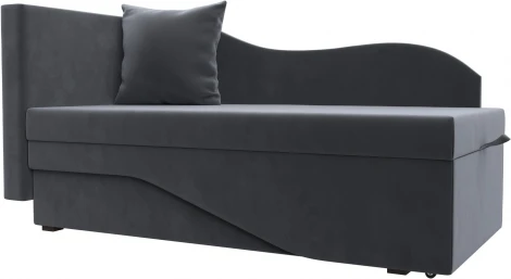 Кушетка Гармония левая (Серый/Велюр) Лига Диванов арт.126117L