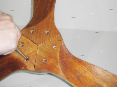 Вентилятор потолочный с пультом управления Faro Lantau, 3 лопасти, никель, орех