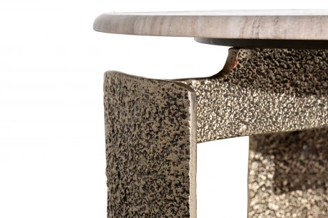 69-23305 Стол журнальный мраморный d60*63см Garda Decor