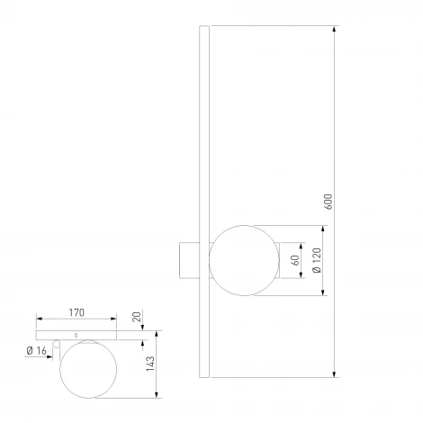 Настенный светильник Eurosvet Frost 503052 латунь