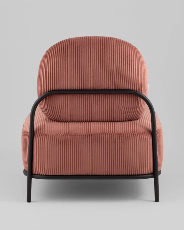 Кресло Стоун велюр рельефный коралловый Stool Group арт.УТ000039987