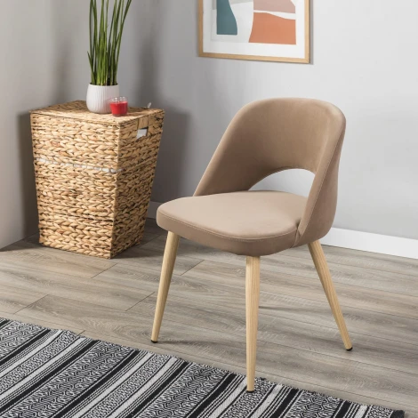 Стул Lars Diag beige/нат.дуб R-Home арт.410120131h_Diagbeige_н.дуб