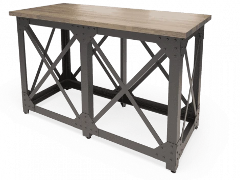 Барный стол Лофт N Дуб беленый шпон