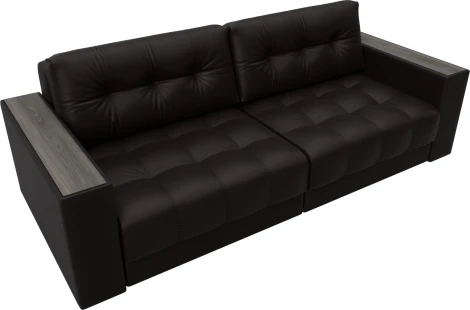 Диван прямой с декором Лига-049 НПБ Лига Диванов (Экокожа) арт.128399