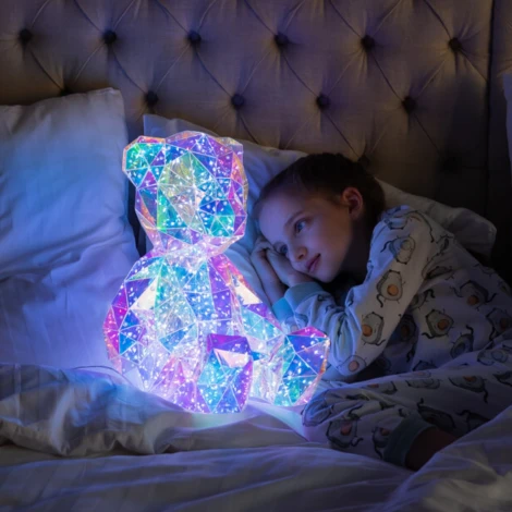 Светильник декоративный «Мишка», с USB проводом. 80 светодиодов, RGB свет, цвет корпуса радужный Uniel ULD-R504 USB/RGB BEAR