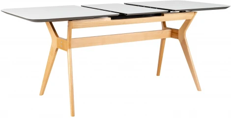 Стол R-Home раскл. Нарвик Glass 140-180 Automatic Natur/Light matte glass