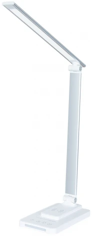 Офисная настольная лампа с беспроводным ЗУ складываемая Arte Lamp William A5122LT-1WH (LED, сенсорный выключатель)