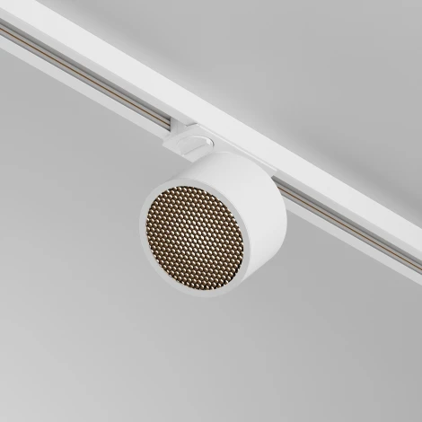 Трековый светильник однофазный, 12W 220V Maytoni Glare TR225-1-GX53-W (круглые)