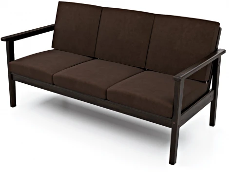 Диван Arsko прямой Лориан Б венге велюр коричневый