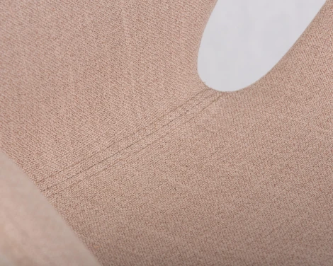 Кресло дизайнерское DOBRIN SWAN (бежевая ткань IF1, золотое основание)