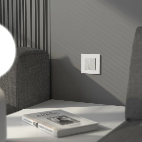 Рамка на 1 пост (белый, стекло soft-touch) Werkel W0013101 (a064564)