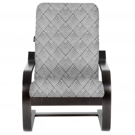 Кресло Сайма ткань лофт 01 серый, каркас венге структура Mebelik 009338