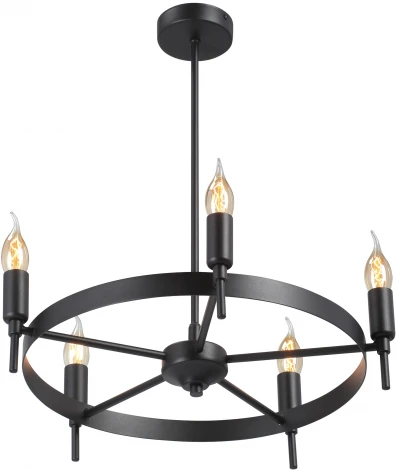 Потолочная люстра на штанге V3001-1/5PL Vitaluce (220V, свеча, круглые)