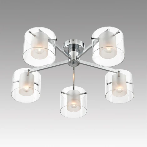 Потолочная люстра Lumion Verdi 8261/5C металл/стекло, хром/прозрачный E14 5*40W 220V