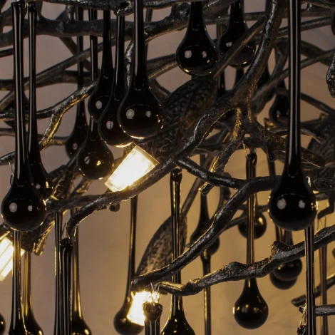 Подвесная люстра Loft It Bijout 10067/1500 BK (220V, на тросе, ветки)