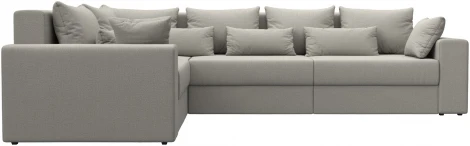 Диван угловой Майами Long левый угол (Бежевый/Рогожка) Лига Диванов арт.122905L