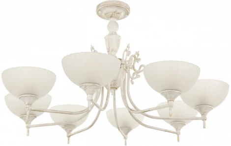 Потолочная люстра на штанге Arte Milano AM340049 340049/8 WT+G (220V)