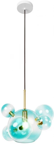 Подвесной светильник Loft It Bolle 2027-P6 Blue mini (220V, на проводе, шар, молекулы)
