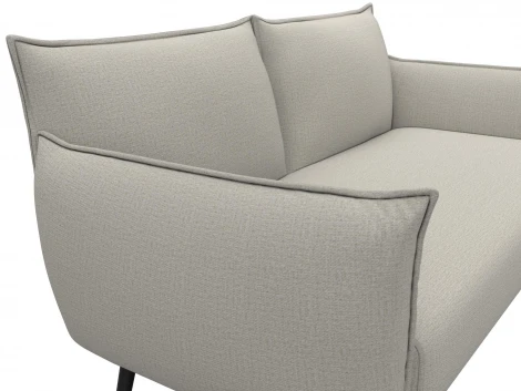 Диван прямой Лига-083 (Фанера/Металл/Рогожка/Бежевый) Лига Диванов 131061