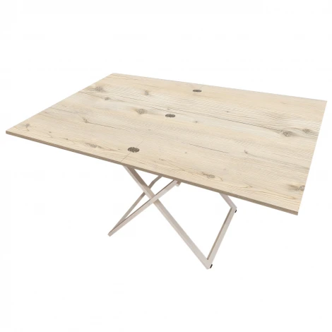 Стол-трансформер Манхэттен гаскон светлый пайн/крем Mebelik 009579