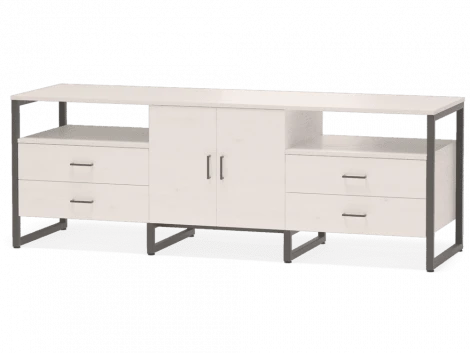 Тумба под TV Нео Лофт TVS-5 Дуб белый ЛДСП