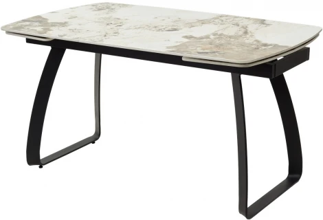 Стол LUGO 140 GLOSS LUXURY PANDORA SINTERED STONE/ BLACK
