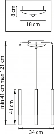 Подвесной светильник Lightstar Tubo L3T747133 (LED, 220V, на проводе, круглые)