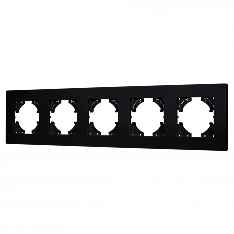 Рамка пластиковая FRM-PERIO-PL-5-BK (Arlight) 049763