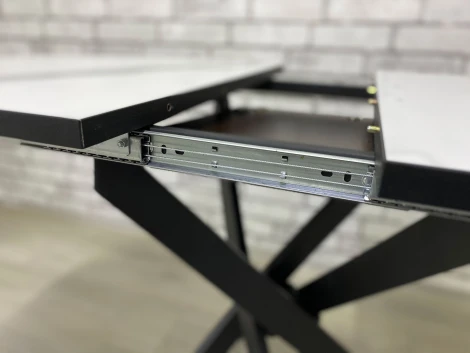 Стол Андромеда 2, Черный муар/Мрамор, Мир стульев