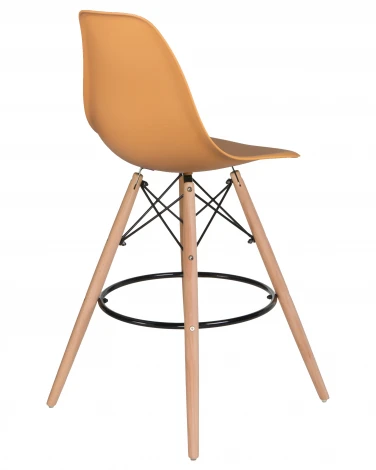 Стул барный DSW BAR (ножки светлый бук, цвет персиковый (NX-Y-06))