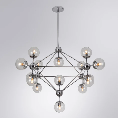 Потолочная люстра на штанге Arte Lamp Bolla A1664SP-15CC (220V, шарики)