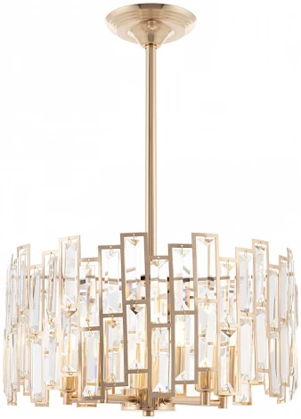 Подвесная люстра хрустальная на штанге Arte Milano Sorrento-3209 373209/5/350/390 GD (220V)