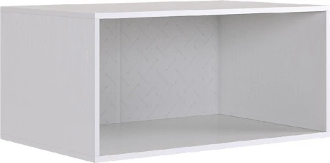 Ева Антресоль двухдверная116.01 Mebelson (ЛДСП/Светлое дерево,Белый) арт.UL.116-M.104.01.3101