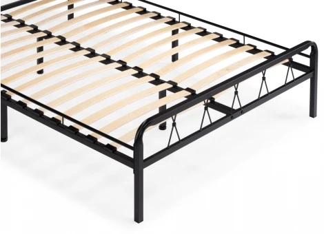 Полутораспальная кровать Woodville Иоханна 18 120х200 черная 511603