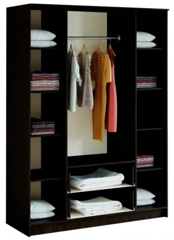 Шкаф БТС 4-х дверный Фиеста, венге/лоредо