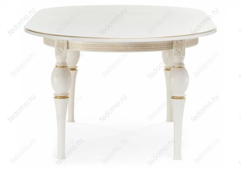 Стол Woodville Авилла молочный / золото 483902