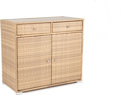 "Мальта" тумба плетеная из искусственного ротанга, цвет соломенный 4SIS арт.УТ-00000494