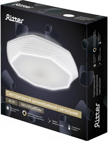 Светильник потолочный светодиодный диммируемый Ritter Mira 52210 2