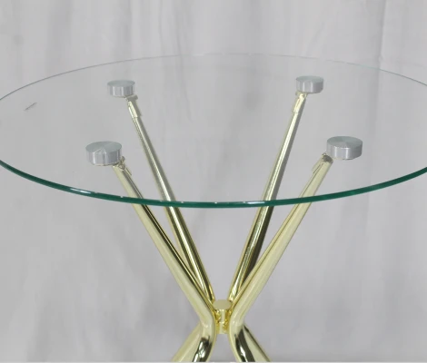 Столик журнальный SHT-CT13 прозрачный/латунь Sheffilton 3651880401