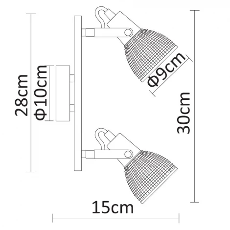 Спот Arte Lamp Ricardo A1026AP-2CC
