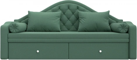 Диван детский прямой Сойер (Зеленый/Рогожка) Лига Диванов арт.123171