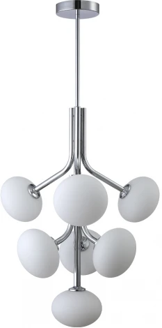 Потолочная люстра на штанге Crystal Lux Alicia SP7 CHROME/WHITE